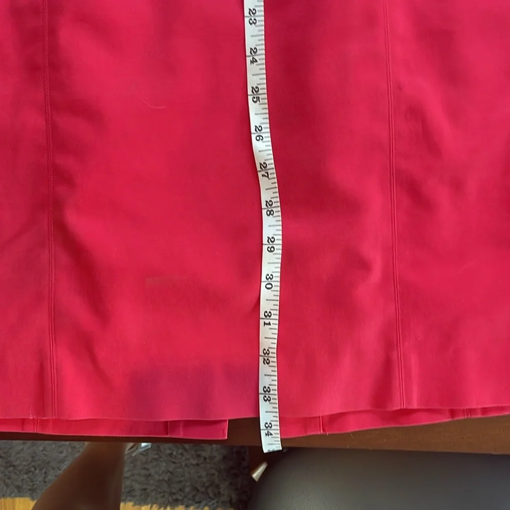 Coral red cotton lined dress - Picture 9 of 9